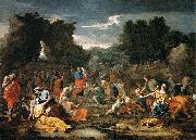 Nicolas Poussin 'The Jews Gathering the Manna in the Desert oil painting artist
